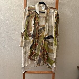 Citron Santa Monica open front Women's Multicolor kimono Jacket